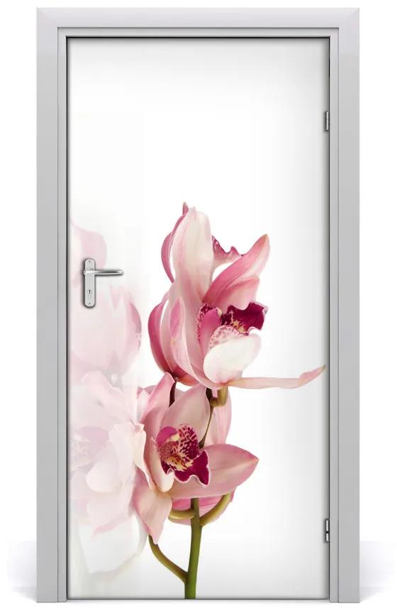 Autocolante pentru usi Furnir de perete autocolant UȘĂ roz orhidee