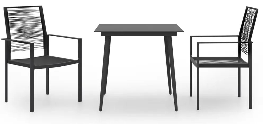 vidaXL Set mobilier de grădină, 3 piese