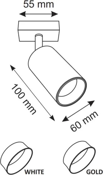 Spot de perete MARIBEL 1xGU10/10W/230V alb
