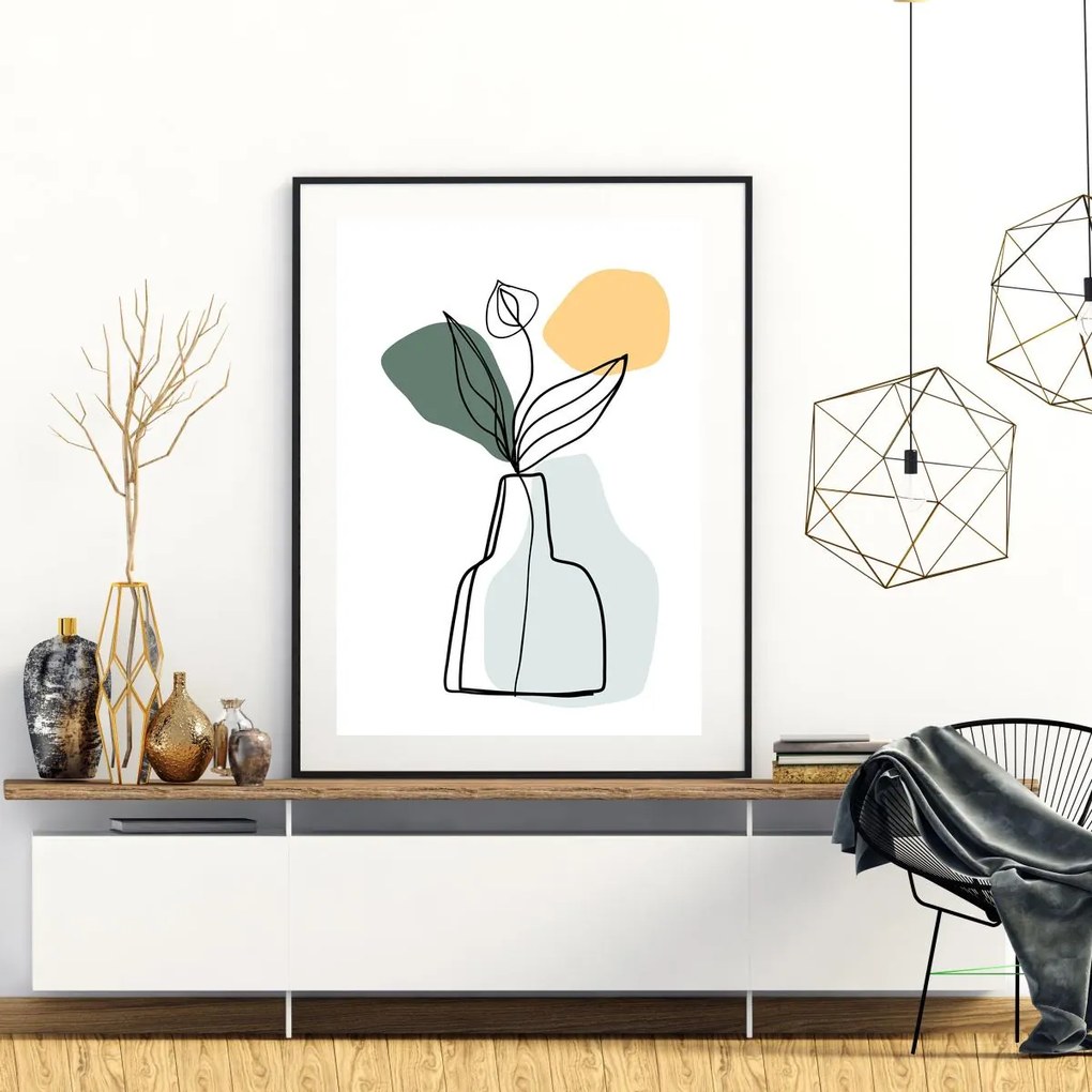 Poster - Vaza cu platnă (A4)
