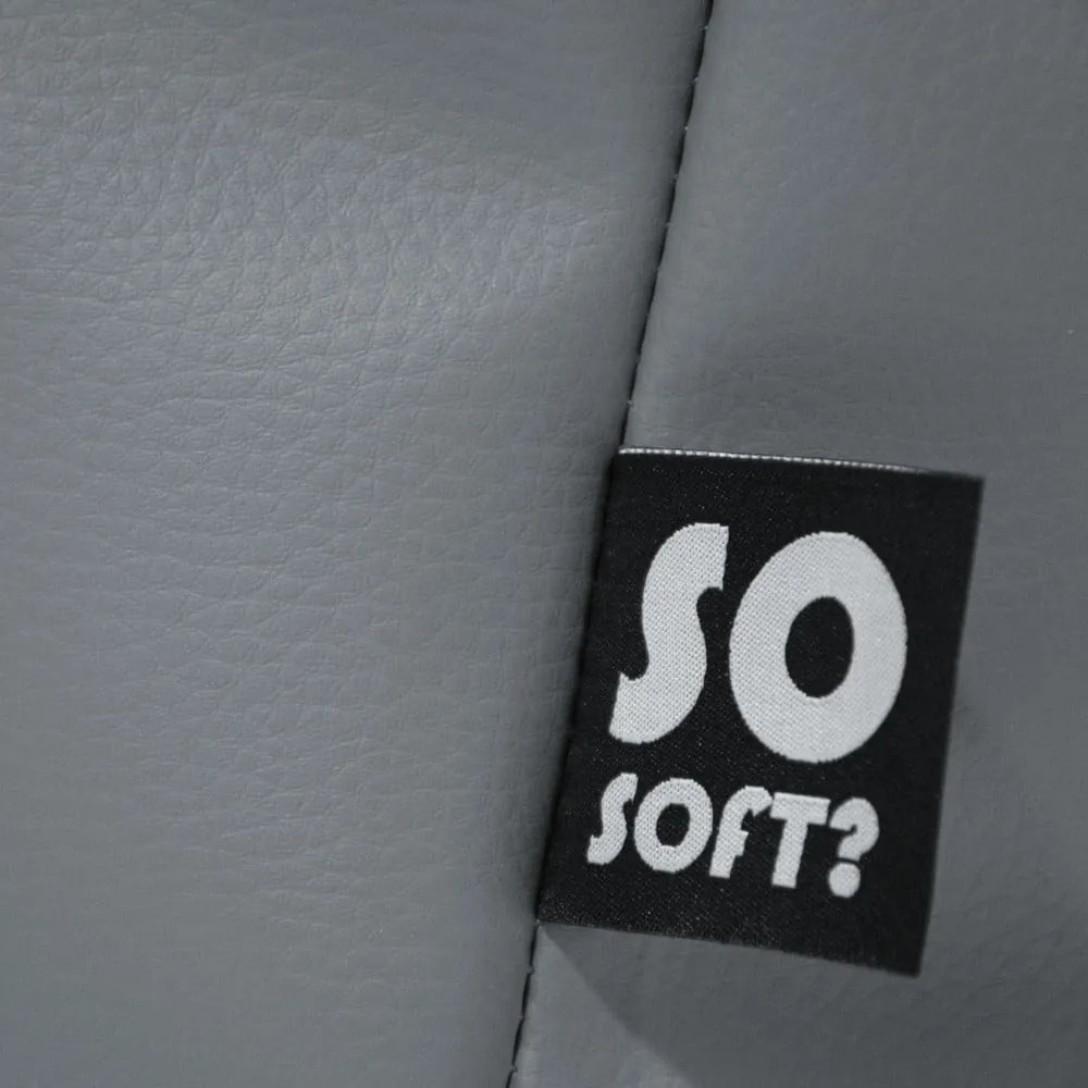 Fotoliu bean bag roșu cu tapițerie din imitație de piele Chill XXL – So Soft?