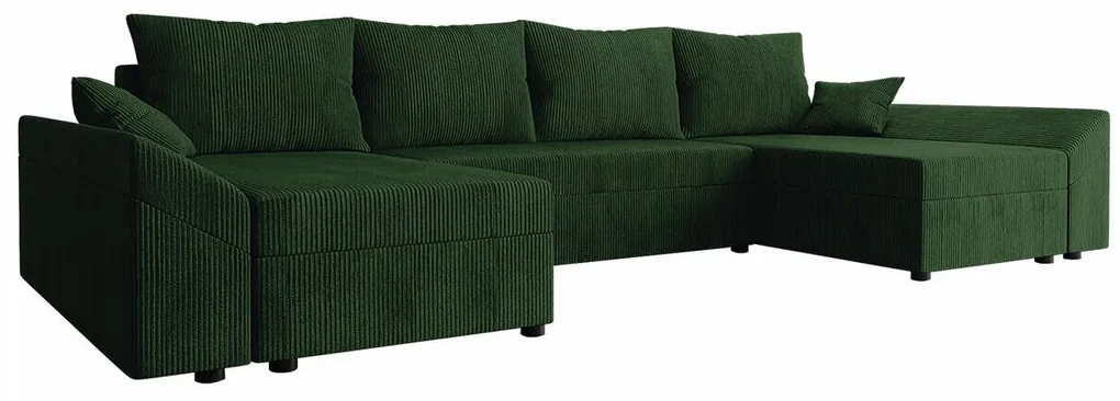 Colțar Memphis 105Cutie de pat, 316x138x82cm, 119 kg, Picioare: Plastic