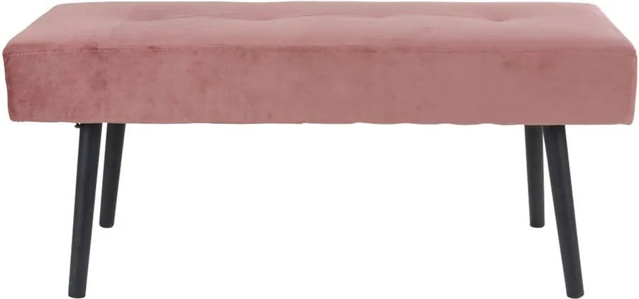 Bancă tapițată House Nordic Skiby, 100 x 35 cm, roz