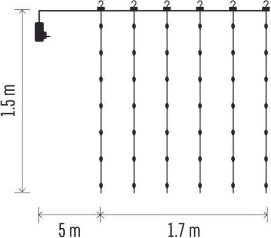 Instalație LED de Crăciun de exterior 180xLED/8 funcții 6,7 m IP44 alb cald