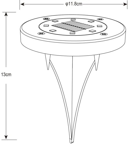 SET 2x corp de iluminat LED solar SOLAR LED/0,8W/3V IP44 Globo 33414