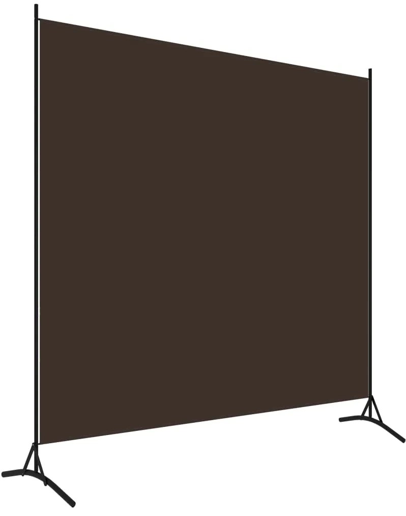 320736 vidaXL Separator de cameră, maro, 175x180 cm, textil