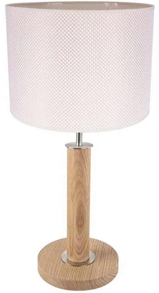 Spot-Light - Lampă de masă BENITA, 1xE27/60W/230V, finisaj stejar (7017400511528)