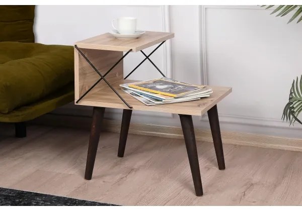 Noptieră CROSS 55x50 cm maro