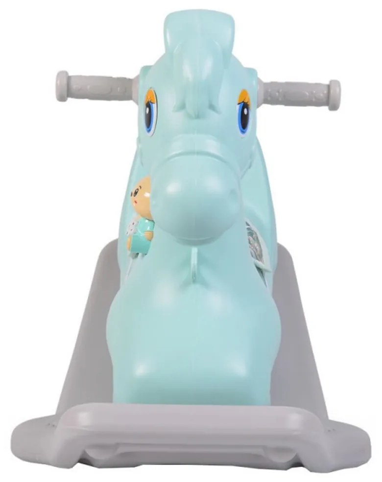 Calut balansoar pentru copii NOVOKIDS ™ Napoleon Horsee , Cu jucarie muzicala detasabila, Platforma de balansare, Dimensiuni 80x50x40 cm, max 50 kg,