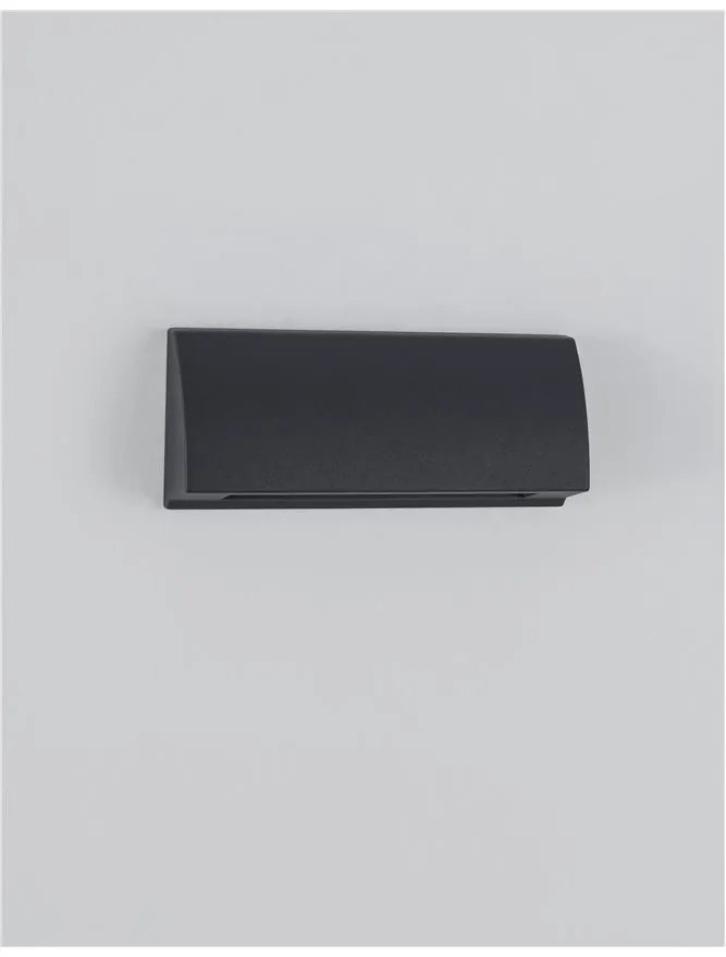 Mini Aplica LED ambientala pentru iluminat exterior IP54 LIV neagra
