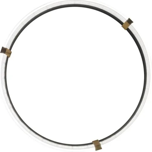 Lustră LED suspendată pe cablu TRIANGLE LED/40W/230V 3000/4000/6000K Ø 60 cm, negru