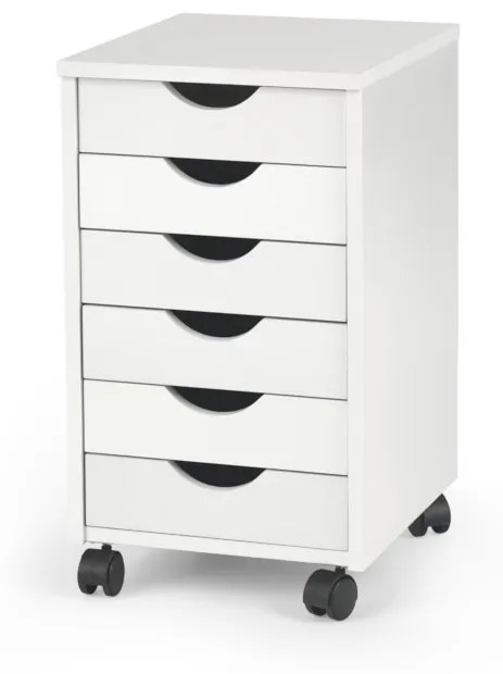 Supermobel Casetiera birou SIMON 2, 37x63x41, alb