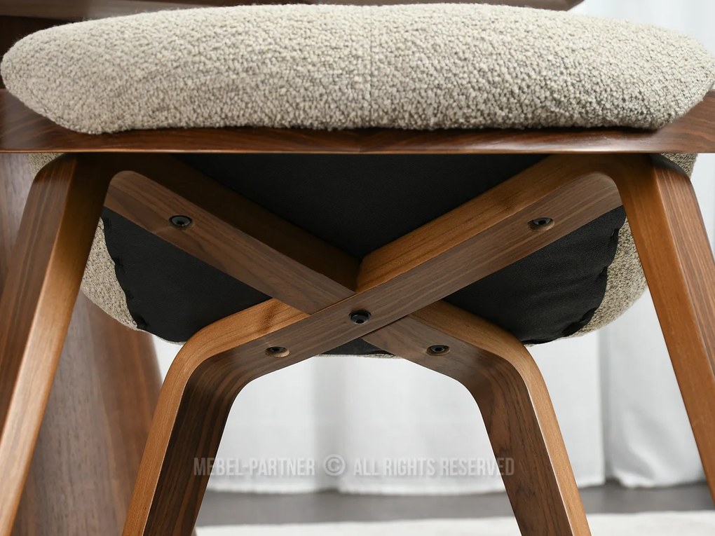 Scaun Lila K (bej + nuc). Promo -14%. 1111102