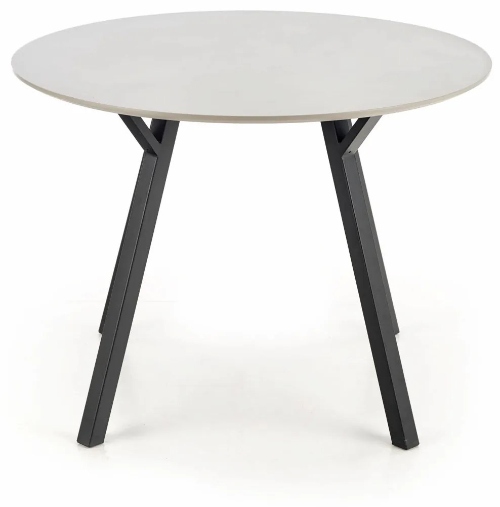 Masa rotunda Balrog gri deschis - d100xh74 cm
