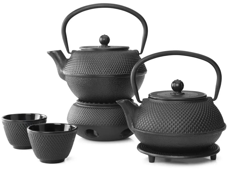 Suport din fontă pentru ceainic Bredemeijer Jing, ⌀ 13,4 cm, negru