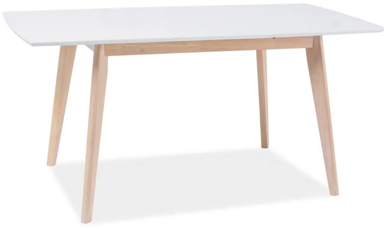 OFERTA Masa de dining alba COMBO II 120(160)X80, extensibila calitatea II