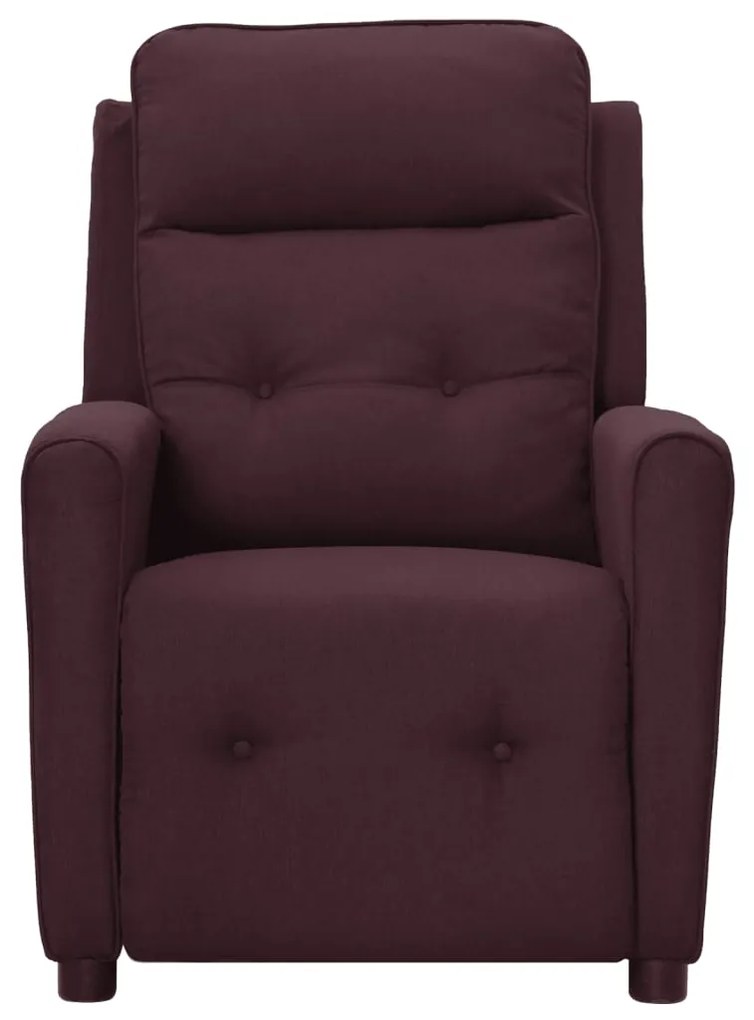 342284 vidaXL Fotoliu rabatabil, violet, material textil