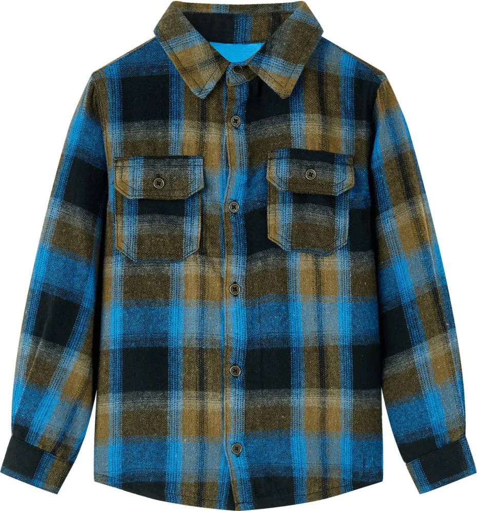 vidaXL Cămașă pentru copii cu guler întors, 92