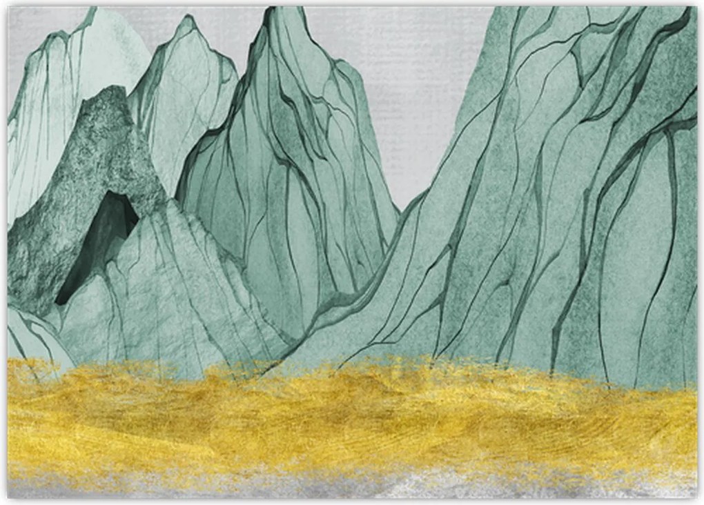 Tablou - Munții Smarald N⁰1 (70x50 cm)