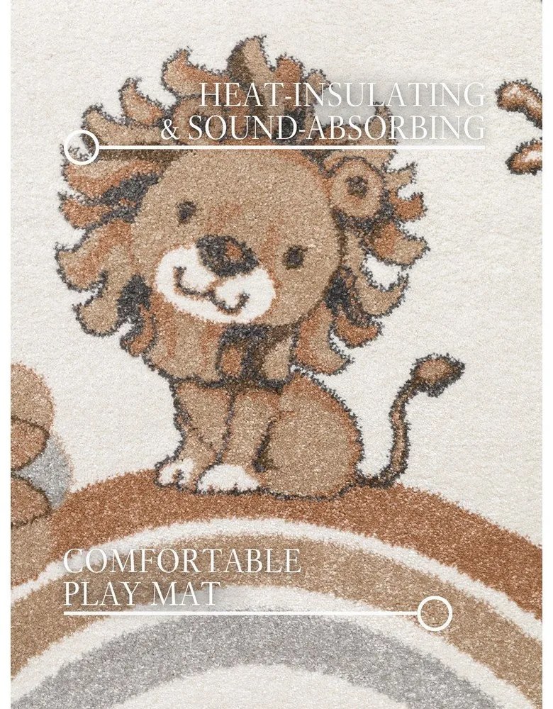 Covor pentru copii crem ø160 cm Roar like a Lion – Villeroy&amp;Boch