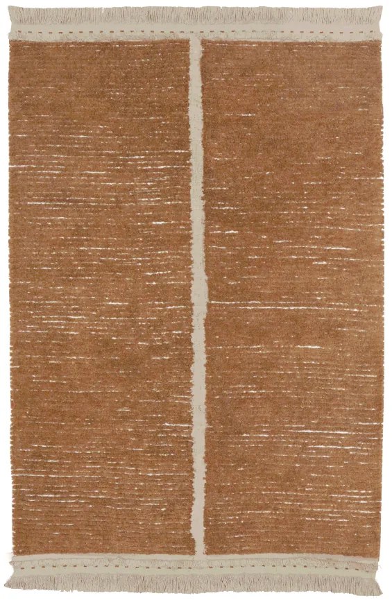 Covor cărămiziu/bej din bumbac 170x240 cm Duetto Toffee – Lorena Canals