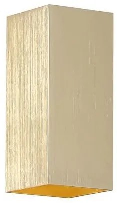 Aplica iluminat ambiental metal auriu Don Square 2