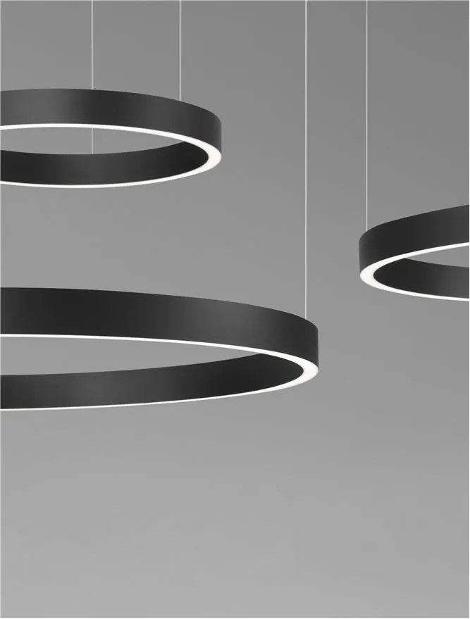 Lustra LED circulara cu 3 inele 80/60/40cm ELOWEN