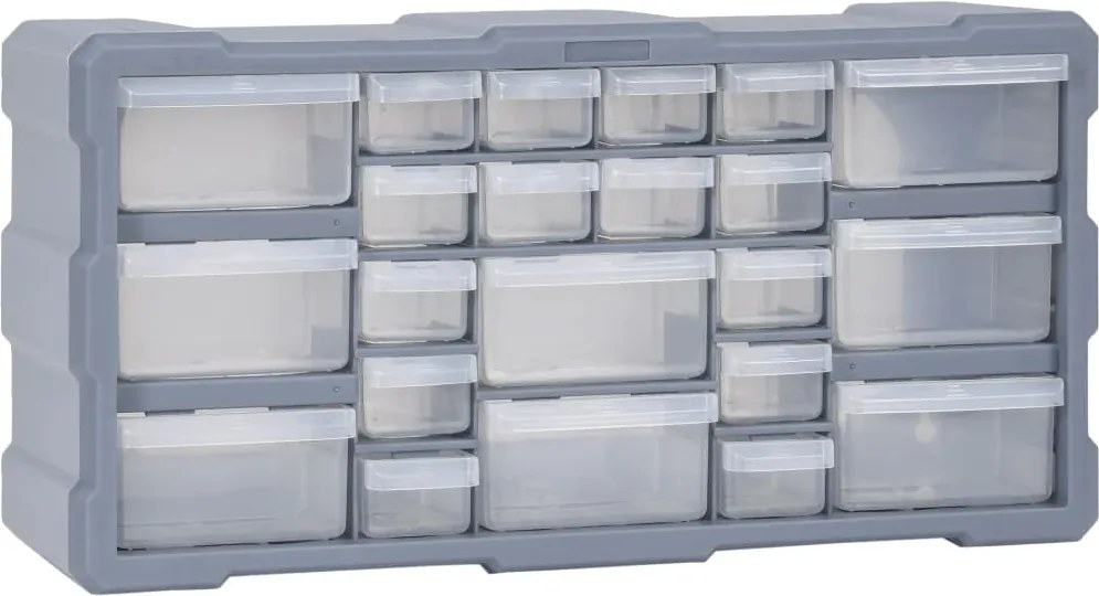 vidaXL Organizator cu 22 de sertare, 49 x 16 x 25,5 cm