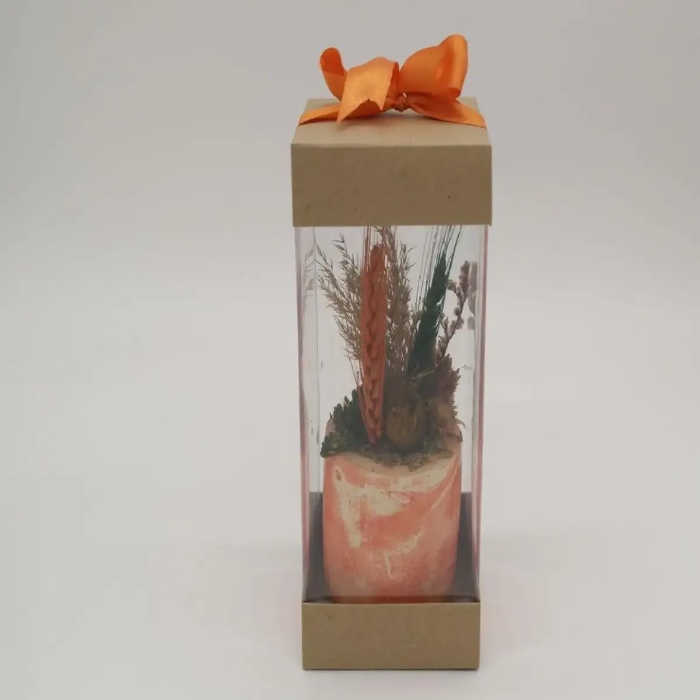 Ghiveci decorativ cu flori artificiale, homs seria A620,17x5.5x9 cm,30356