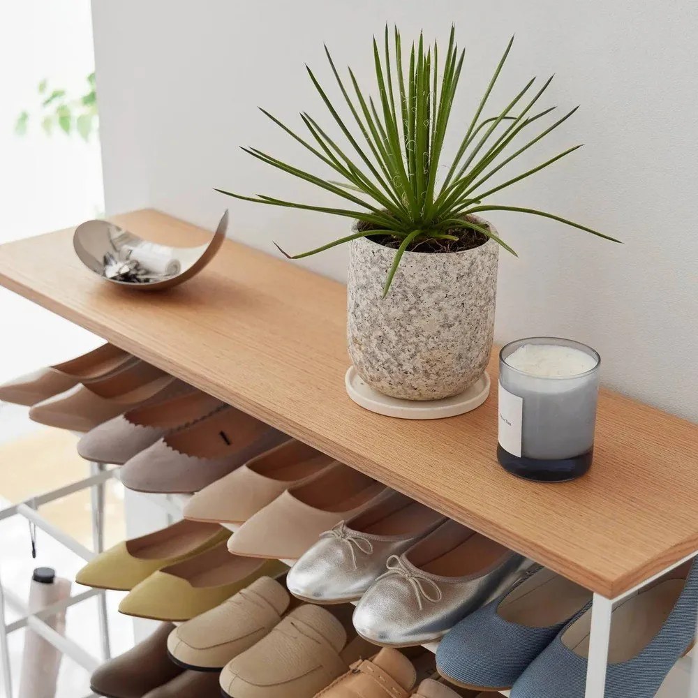 Pantofar alb din metal 90,5x87x26 cm Tower – YAMAZAKI