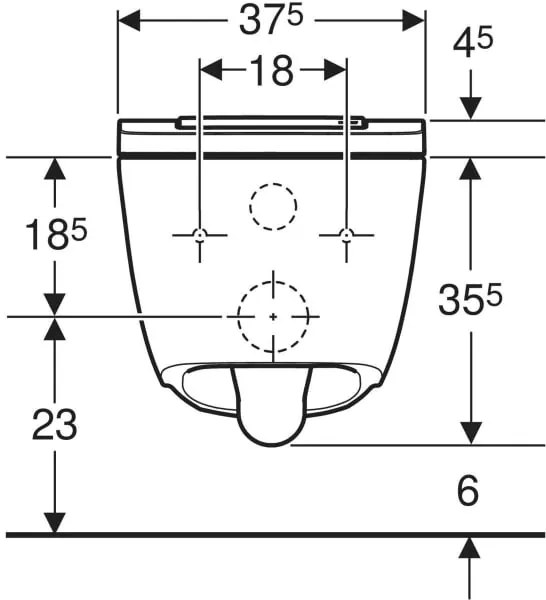 Set vas WC cu functie de bideu rimless si capac soft close alb Geberit AquaClean Sela