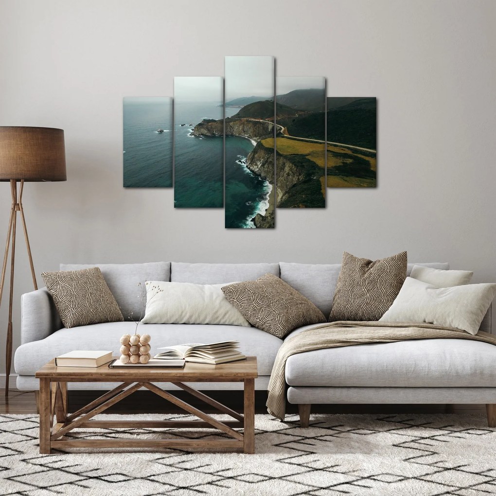 Tablou - Stânci în ocean (150x105 cm)