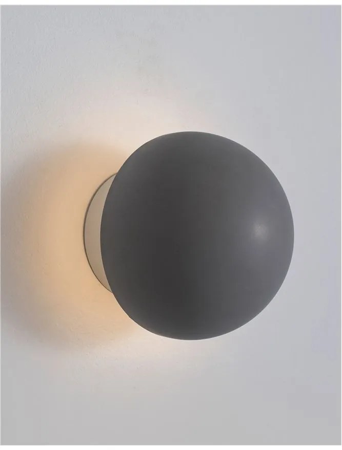 Aplica LED de perete design modern NETUNE, beton gri NVL-9831051