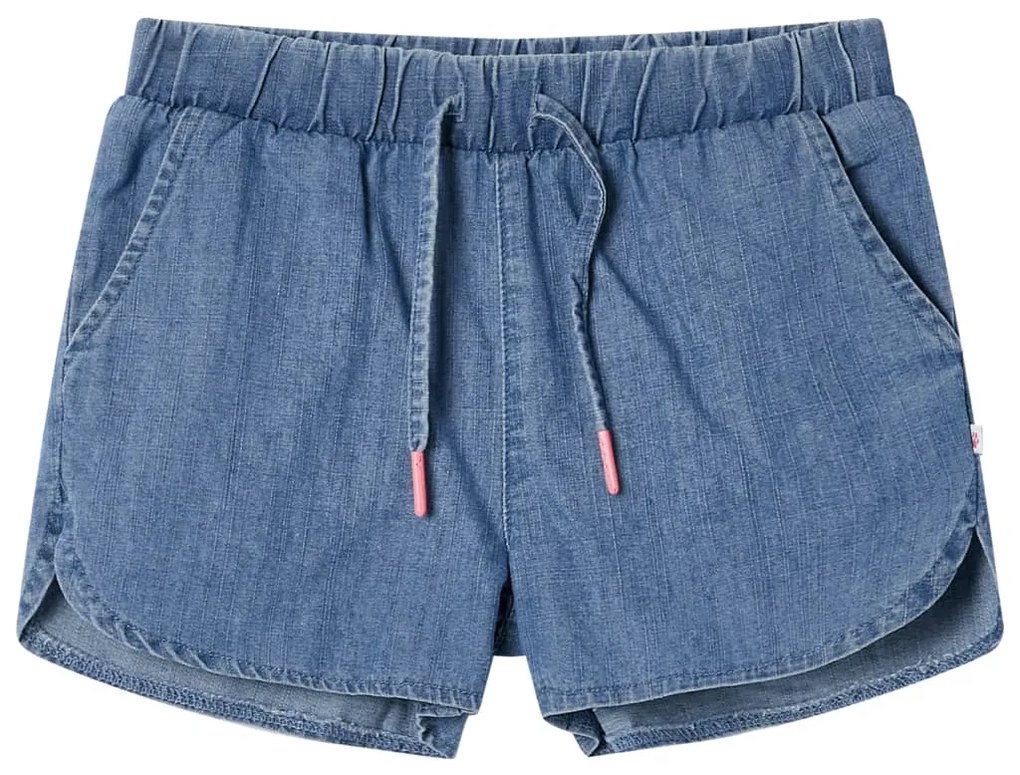 Pantaloni scurți pentru copii, albastru denim, 140