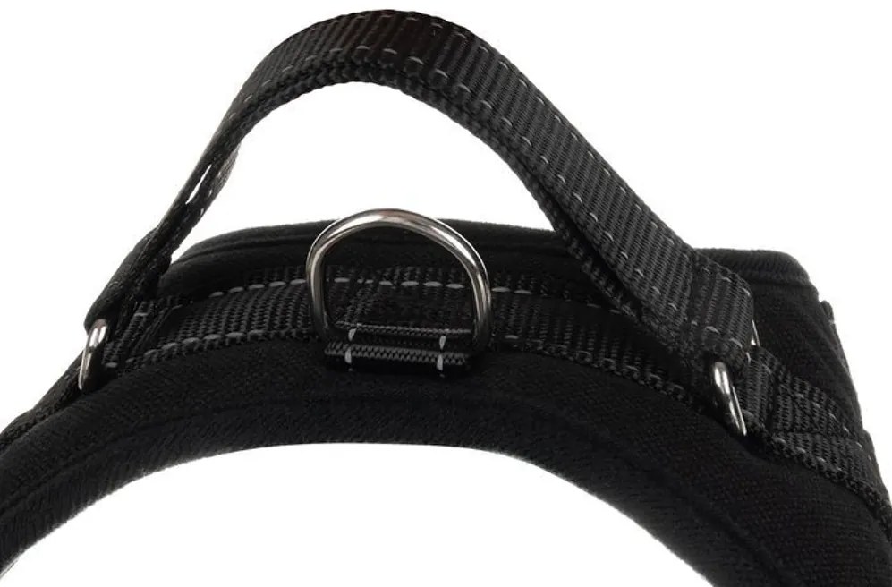 Hamac negru pentru caine cu maner ANGLY S