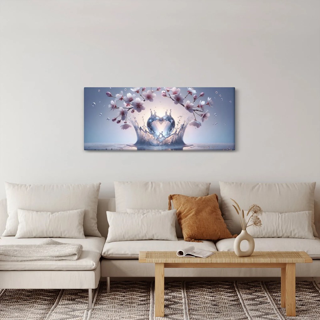 Tablou - Inimă de diamant (120x50 cm)