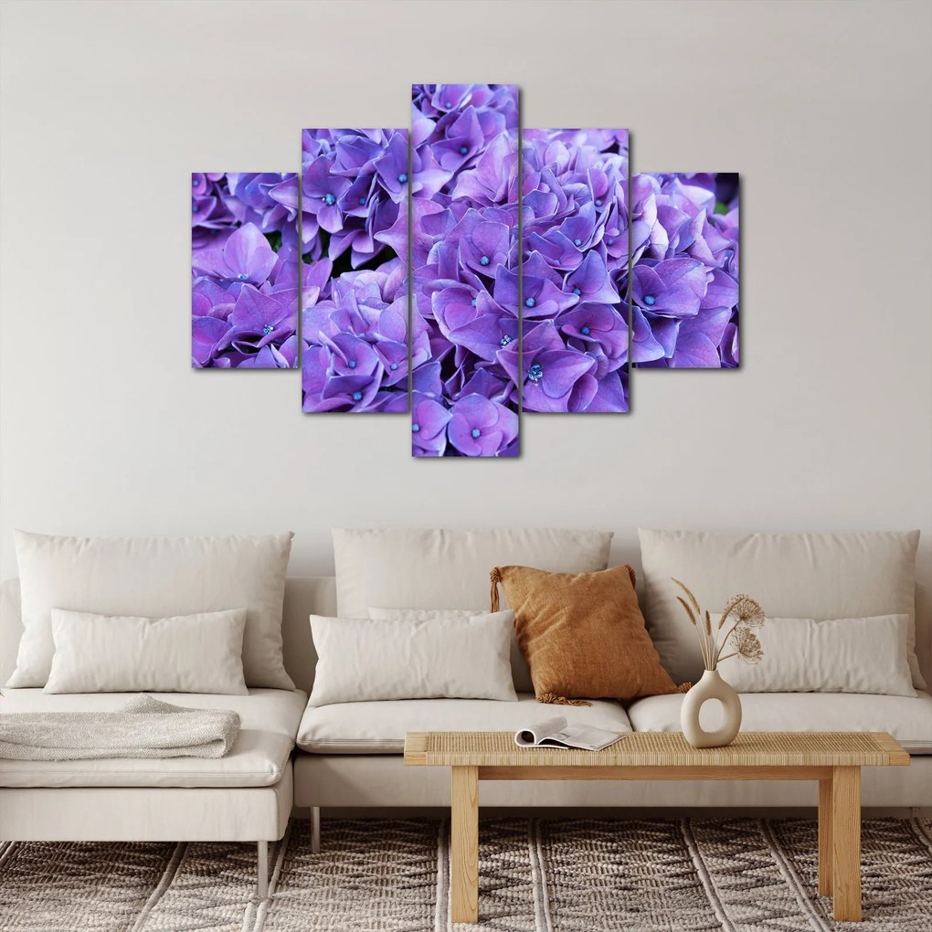 Tablou cu flori violete (150x105 cm)