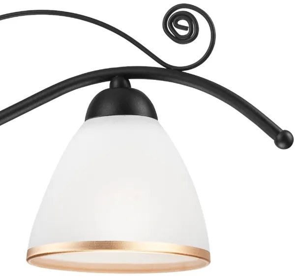 Lustră pe lanț RETRO II 3xE27/60W/230V negru