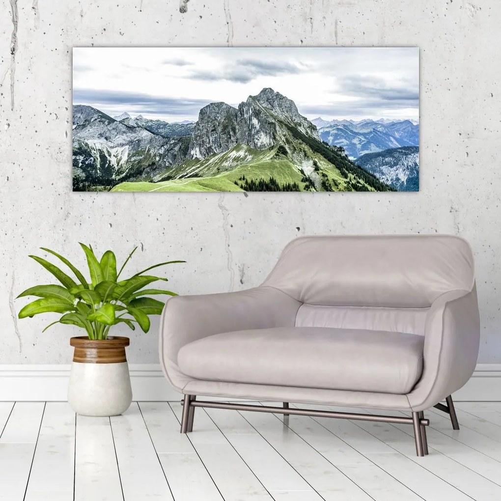 Tablou - Crestele munților (120x50 cm)