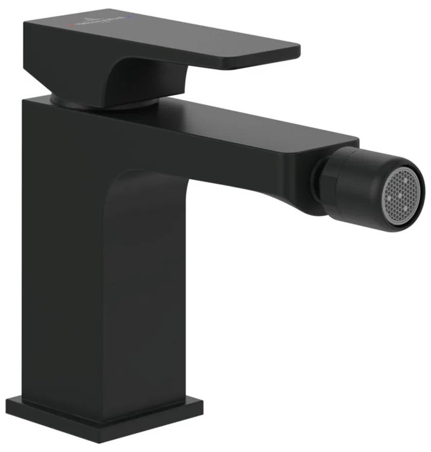 Baterie bideu Villeroy&Boch Architectura Square monocomanda negru mat