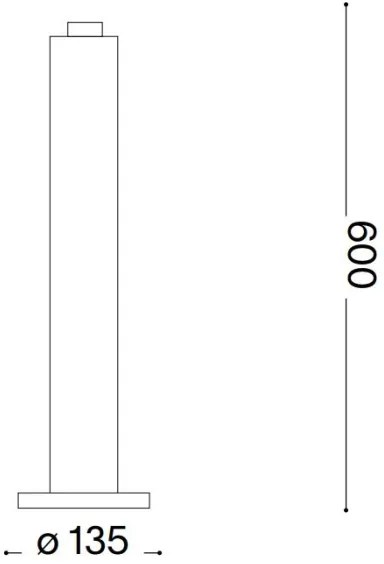 Ideal Lux - Lampă exterior CLIO 1xE27/42W/230V 60 cm IP44 negru