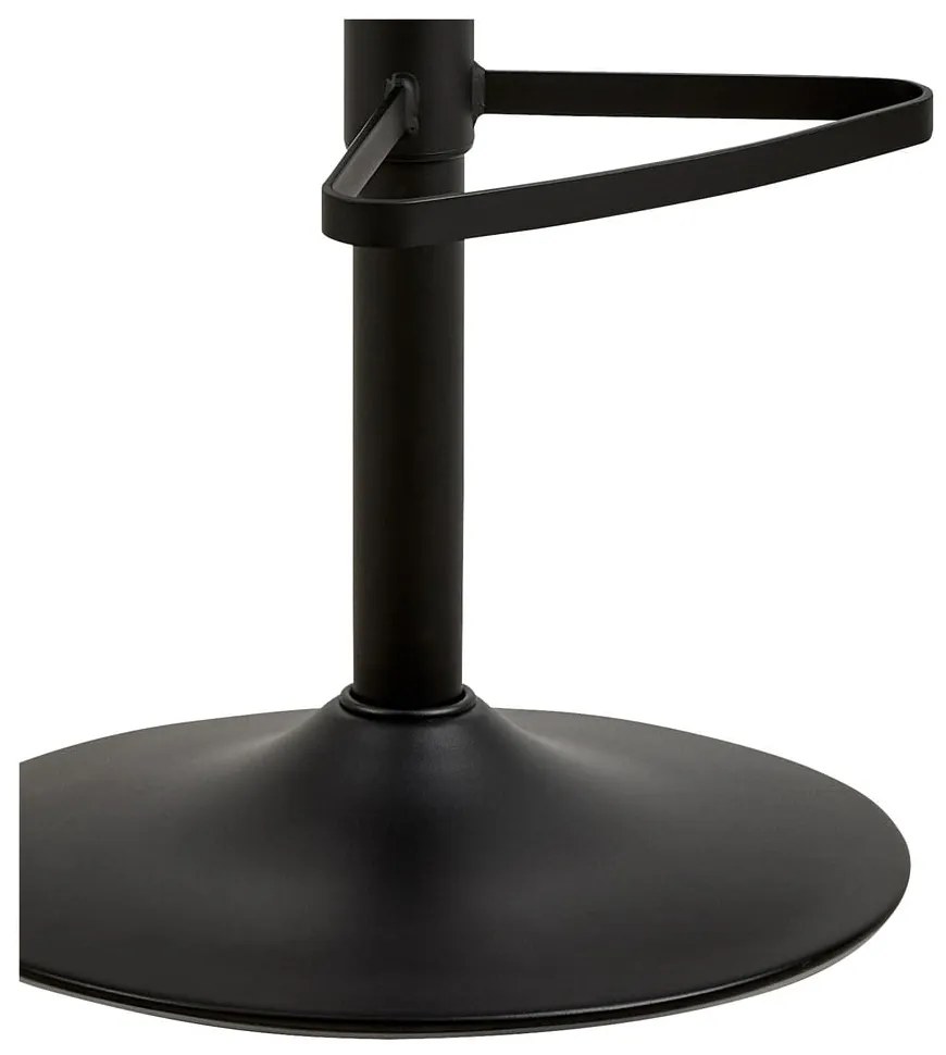 Scaun de bar bej cu înălțime ajustabilă, cu cotiere (înălțime șezut 85 cm) Eddie – Actona