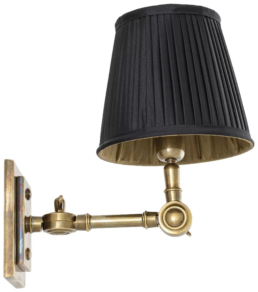 Aplica de perete up or down, alama vintage/ abajur negru, Wentworth