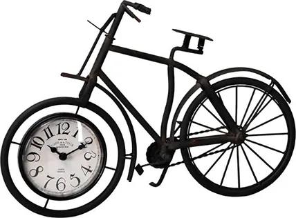 Ceas Bike din metal maro inchis 38.5x25 cm
