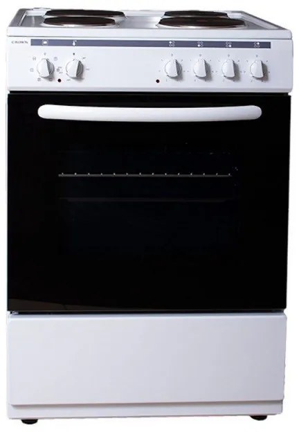 Aragaz Crown 6410A, 65L, 4 arzătoare, 6 programe, 300C, termostat, capac, alb