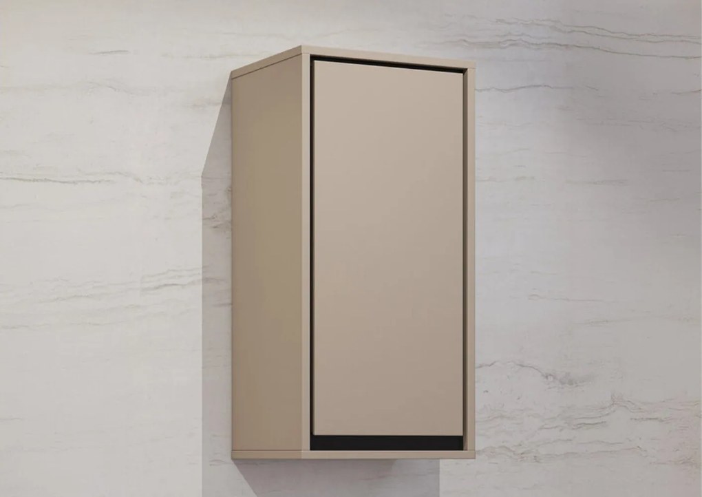 Dulap lemn masiv baie Irvella, 35 × 72 × 30 cm - Crem