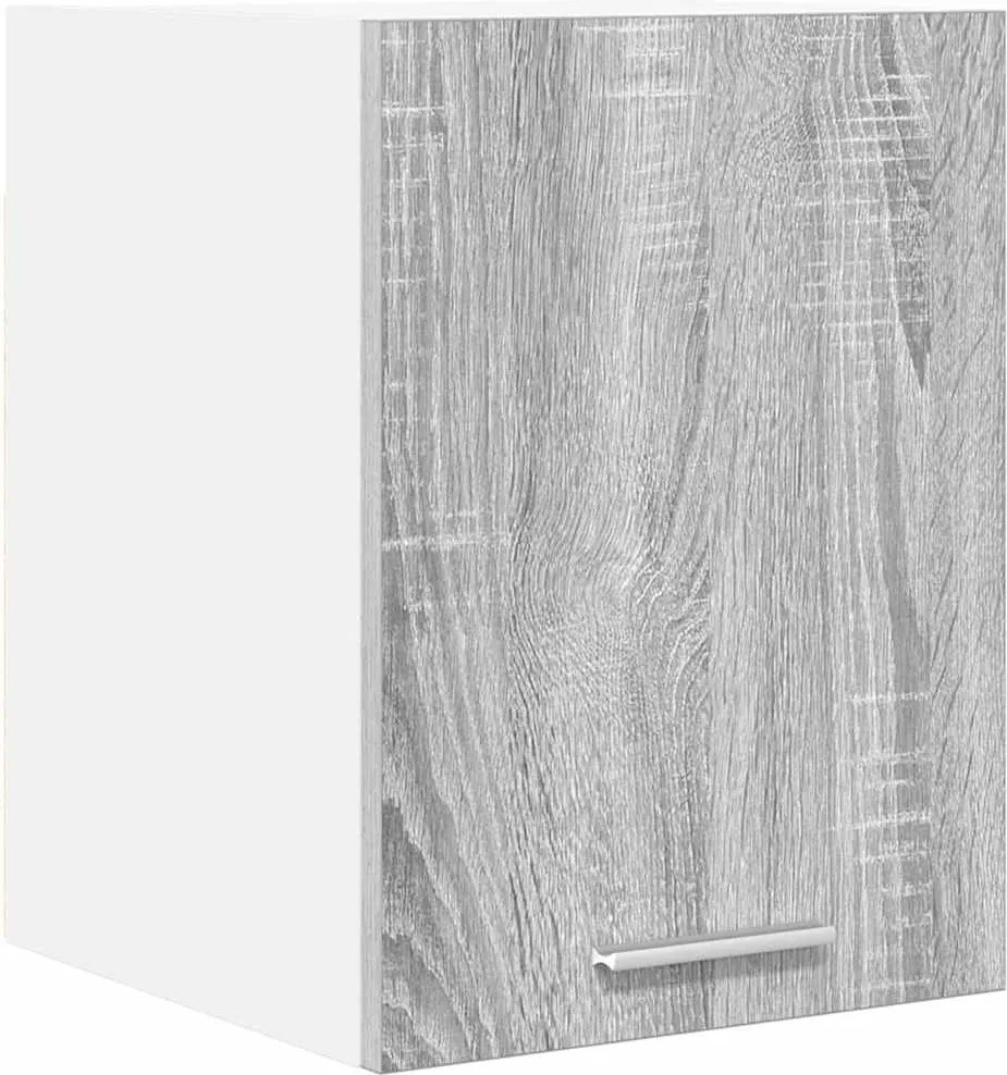 vidaXL Dulap suspendat Gri Sonoma și Alb 30 x 31 x 40 cm Lemn compozit