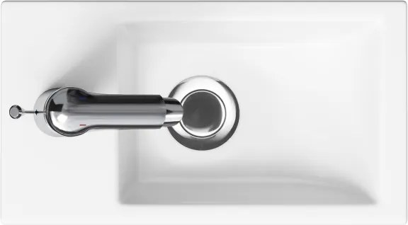 Lavoar încastrat COMO Cersanit K32-001-BOX, 22 x 40 cm, ceramică, alb lucios