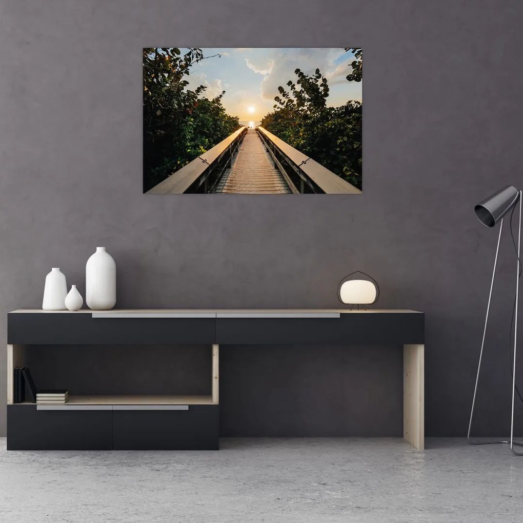 Tablou - drum spre soare (90x60 cm)