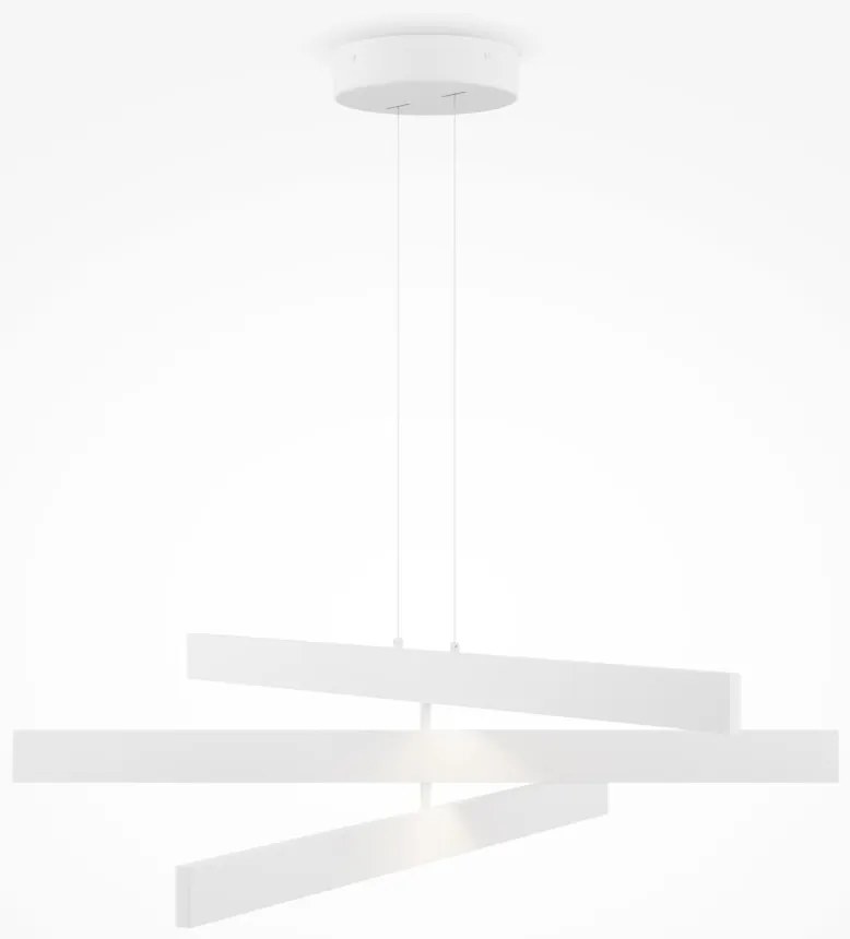 Lustra LED suspendata design modern Origami alb